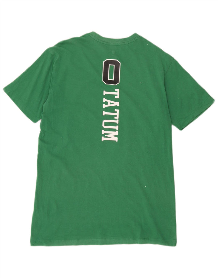 Мужская футболка с рисунком NBA Celtics, хлопковый топ среднего зеленого цвета