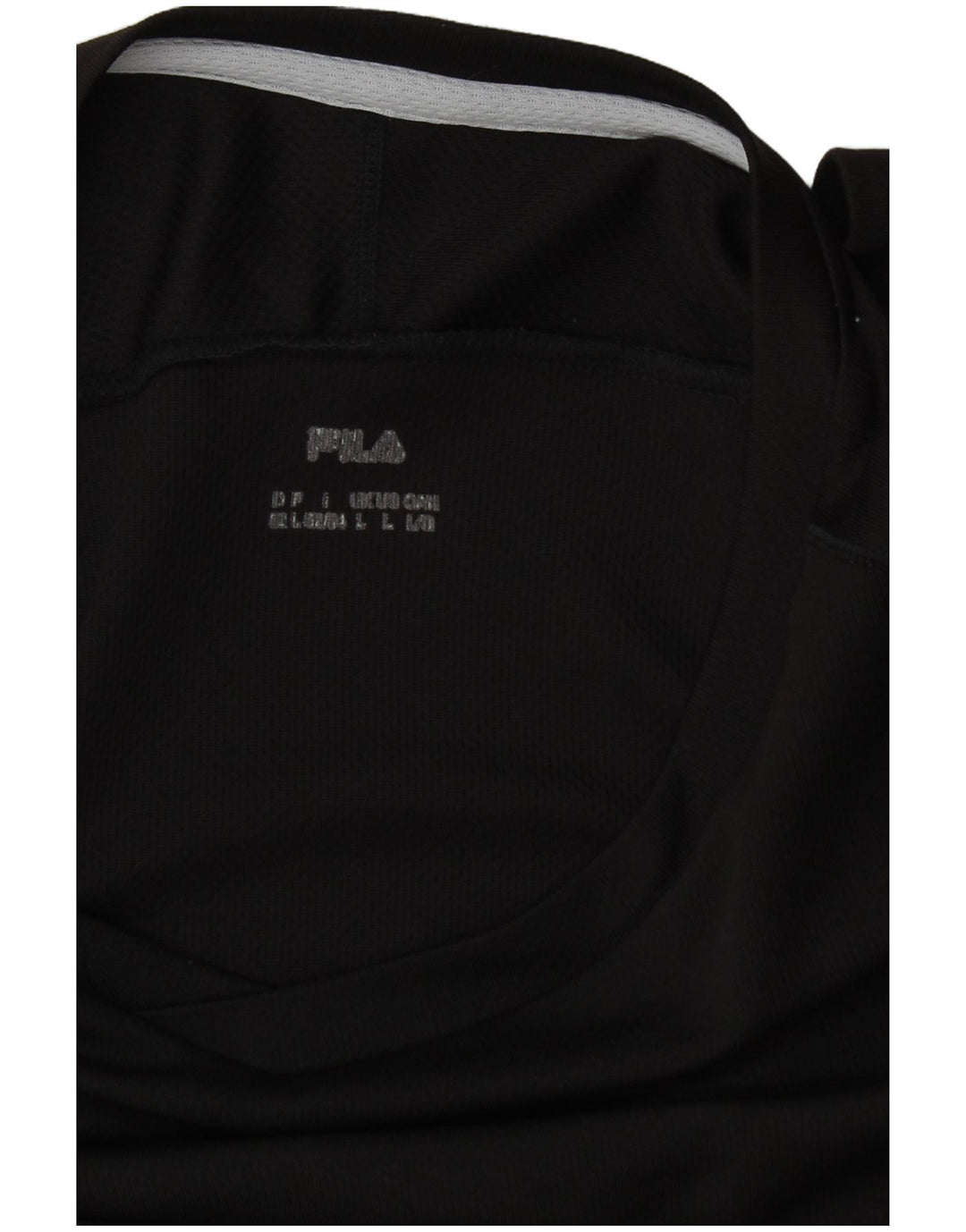 Мужская футболка Fila, большая черная, с цветными блоками