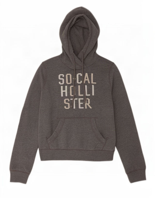 Женский джемпер с капюшоном Hollister UK 6 XS, серый хлопок