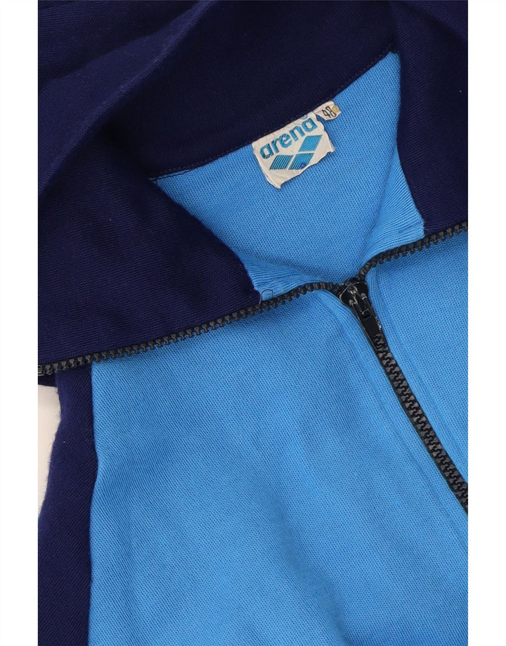 ARENA Mens Graphic Full Tracksuit IT 48 Medium W28 L28 Blue Colourblock Vintage Arena and Second-Hand Arena from Messina Hembry 