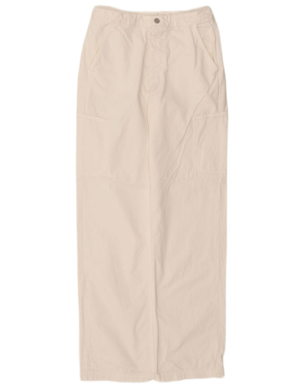 Мужские прямые брюки карго Benetton IT 48 Medium W30 L33 Белый хлопок