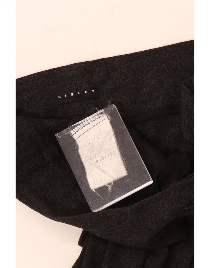 Женские костюмные брюки Sisley Bootcut IT 42 Medium W30 L32 Серые в крапинку