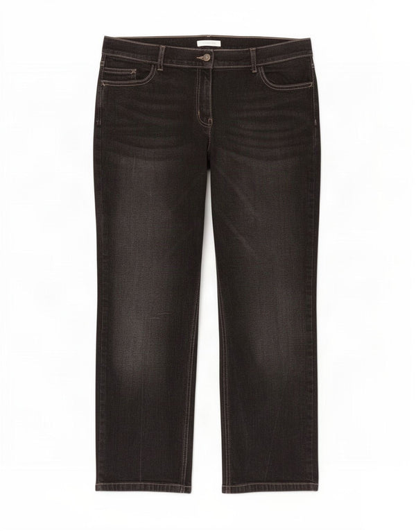 Женские прямые джинсы Marks & Spencer UK 18 XL W36 L27, черный хлопок