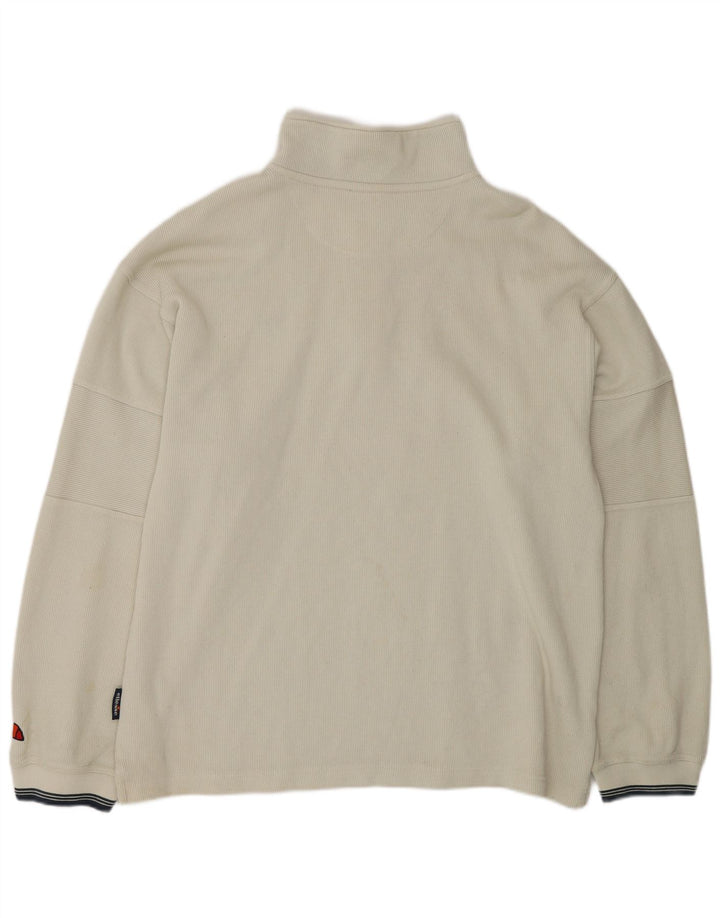 ELLESSE Мужской свитшот с воротником на молнии, джемпер XL, серый хлопок