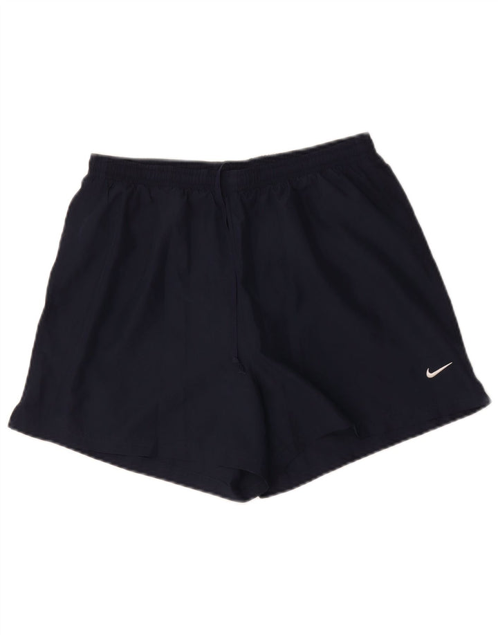 Женские спортивные шорты Nike Dri Fit UK 12, средние, темно-синие