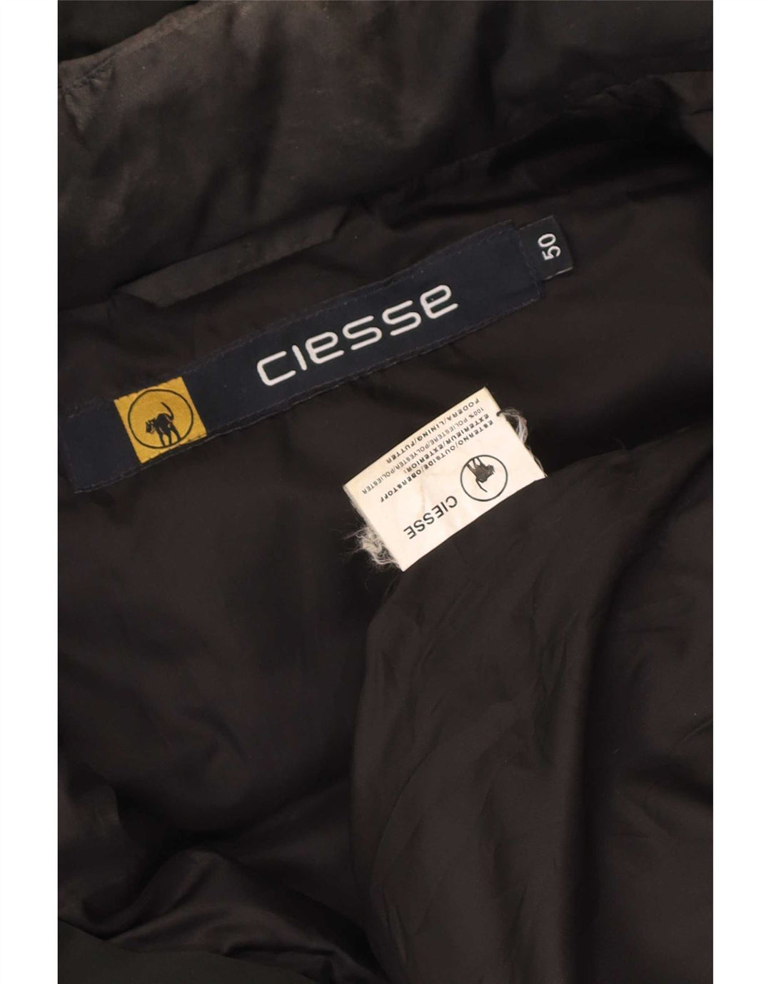 Мужская утепленная куртка с капюшоном Ciesse Piumini IT 50, большая черная, полиэстер