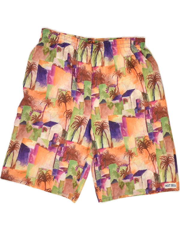 Мужские шорты для плавания VINTAGE с абстрактным узором IT 42 2XS разноцветные