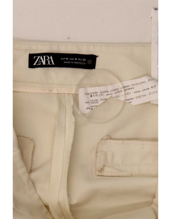 Женские повседневные брюки Zara Bootcut Medium W28 L32, белый полиэстер