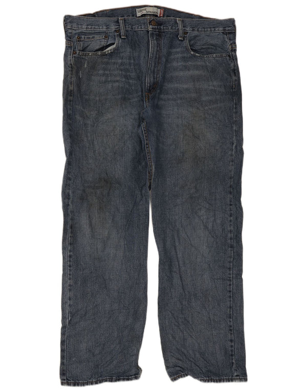 Мужские прямые джинсы свободного кроя Levi's 569 W38 L32, синий хлопок