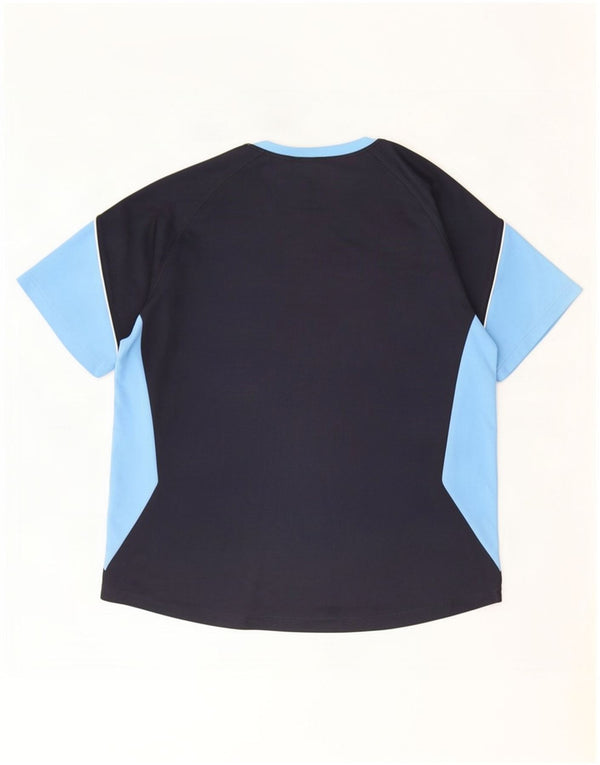 Мужская футболка Adidas Top UK 46/48 XL Темно-синий Полиэстер с цветными блоками