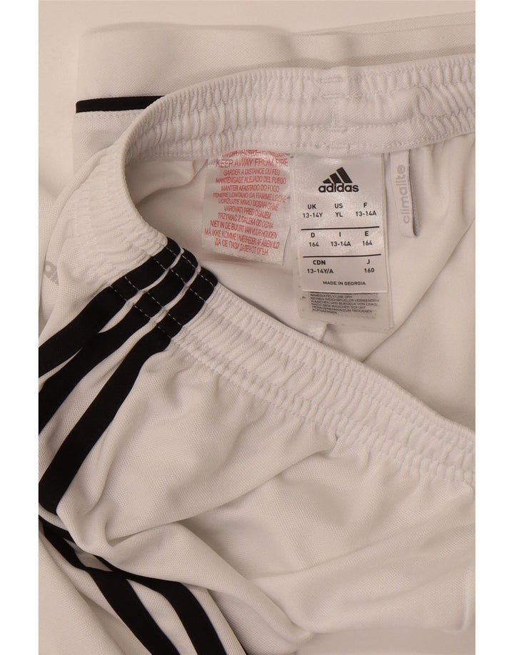 Спортивные шорты Adidas Climalite для мальчиков 13-14 лет, белый полиэстер