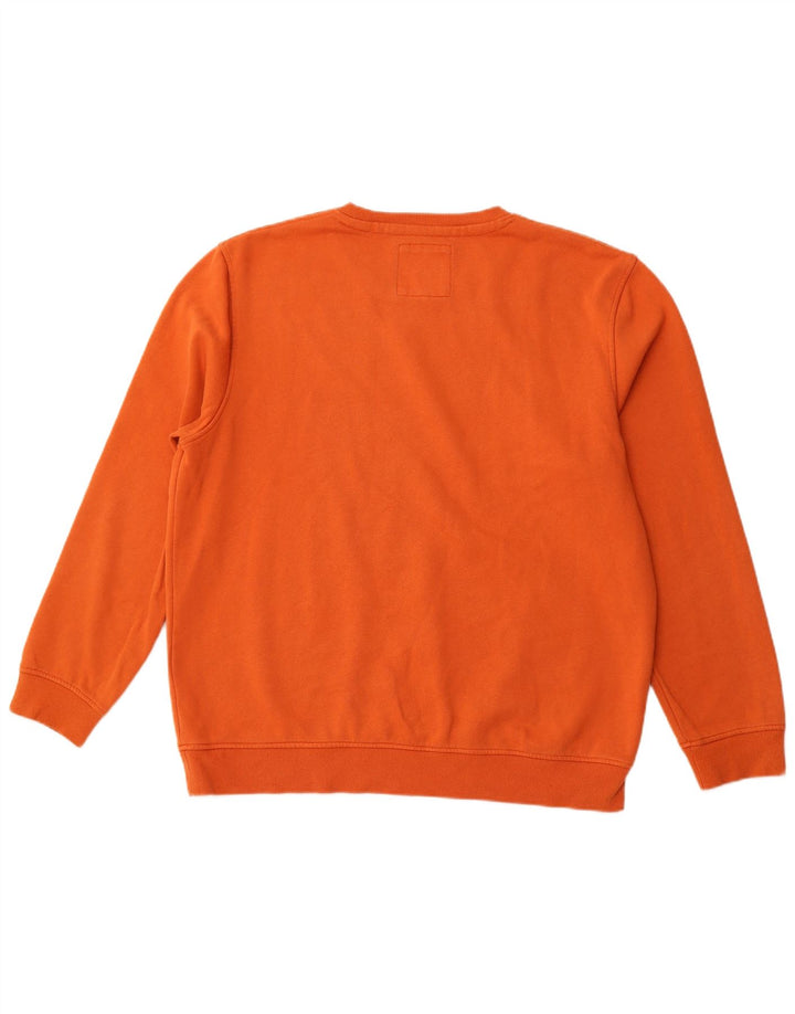 Мужской свитер-свитшот CREW CLOTHING 2XL оранжевый хлопок