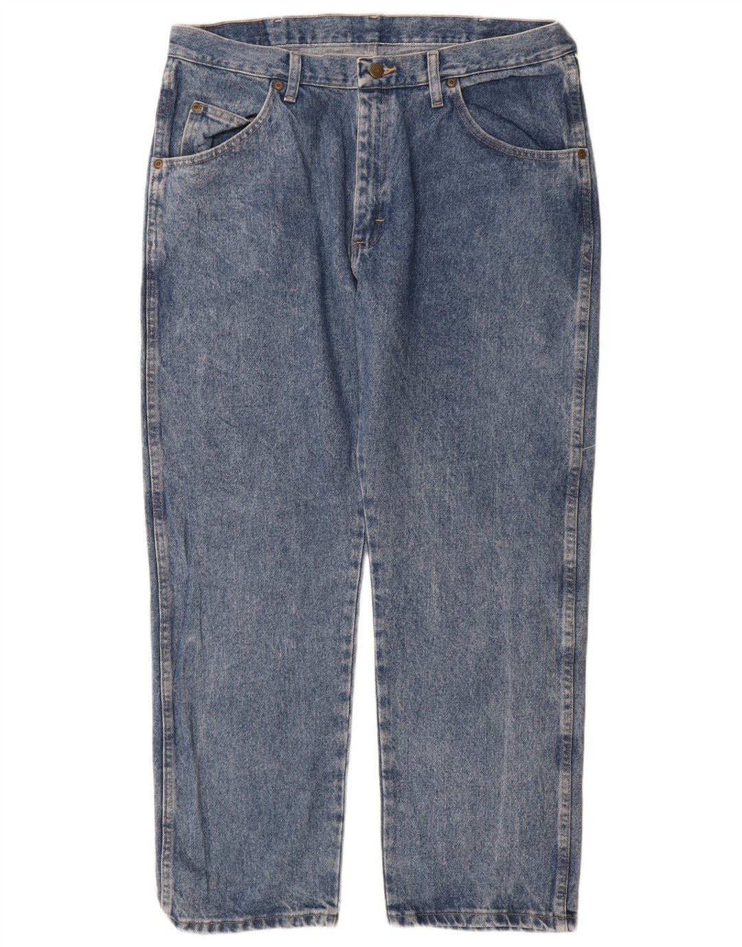 Мужские прямые джинсы Wrangler стандартного кроя W36 L29 синие