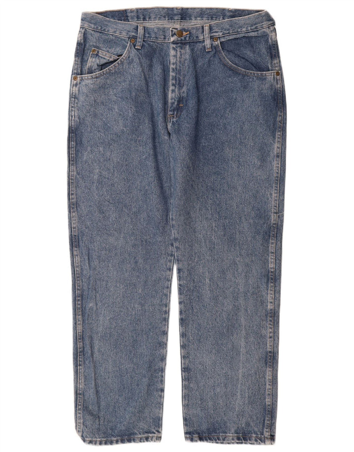 Мужские прямые джинсы Wrangler стандартного кроя W36 L29 синие
