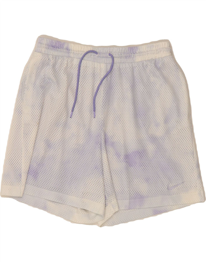 NIKE Mens Sport Shorts Medium  White Tie Dye Vintage Nike and Second-Hand Nike from Messina Hembry 