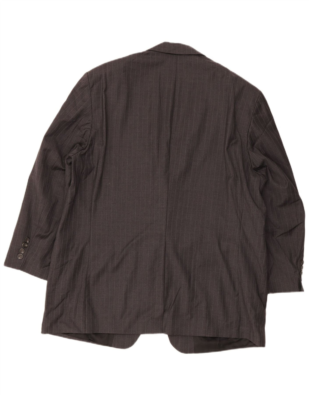 Мужской пиджак с 2 пуговицами Ralph Lauren, Великобритания 46, 2XL, серая шерстяная полоска в тонкую полоску