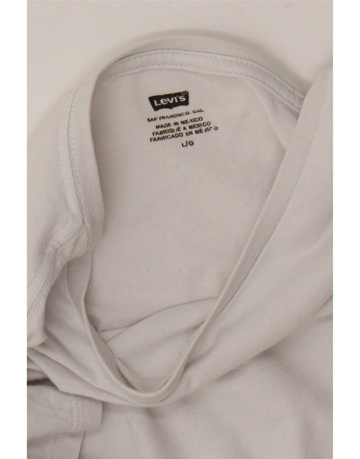 Женская футболка Levi's Top UK 16, большая белая