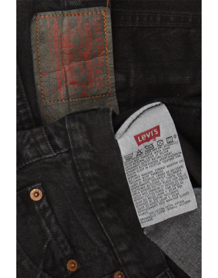 Мужские прямые джинсы LEVI'S 501 W32 L32, черный хлопок