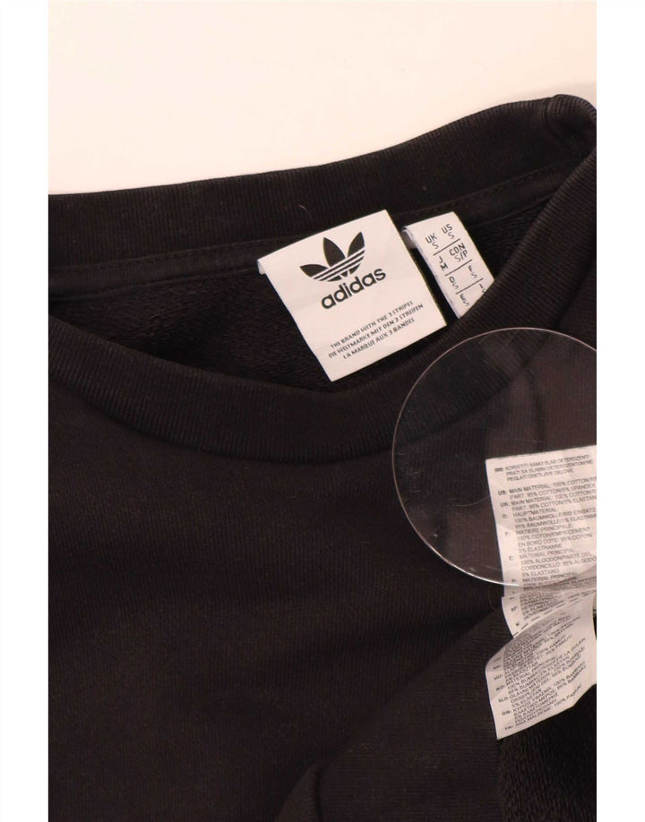 Мужской свитер Adidas, маленький черный хлопковый джемпер