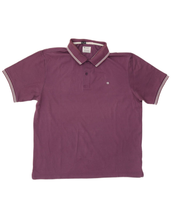 Мужская рубашка поло Champion Easy Fit XL, фиолетовая, хлопок