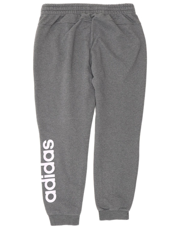 Adidas Womens Graphic Tracksuit Trousers Joggers UK 20/22 XL Grey