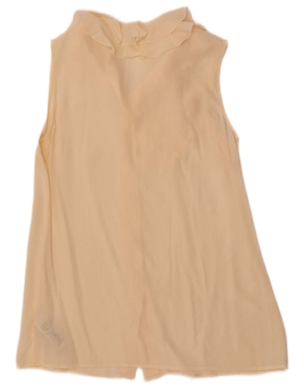 Женская блузка-рубашка без рукавов Falconeri UK 12, средний цвет, белый