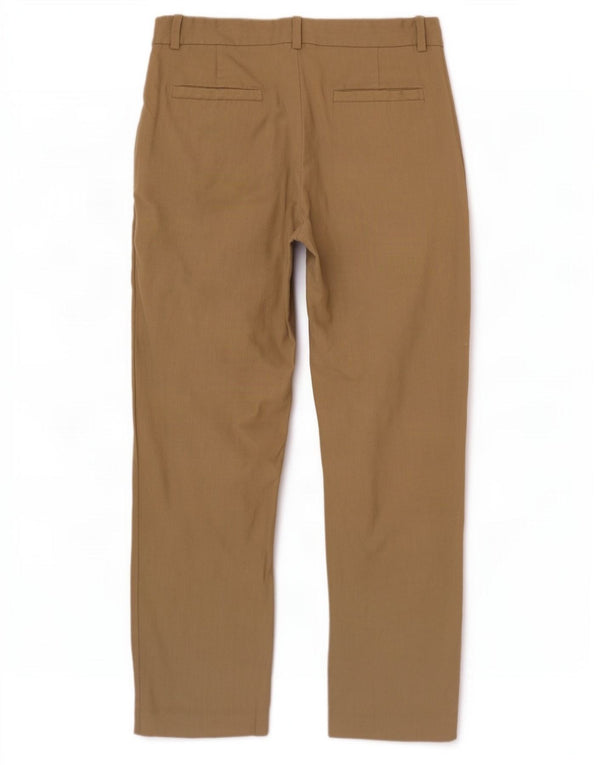 Женские укороченные зауженные брюки-чиносы Massimo Dutti EU 40 Medium W30 L26 Бежевые