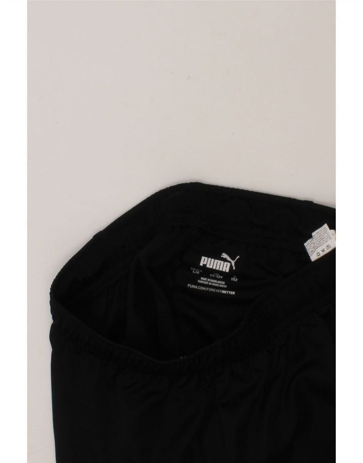 PUMA Boys Climalite Sport Shorts 11-12 Years  Black Polyester Vintage Puma and Second-Hand Puma from Messina Hembry 