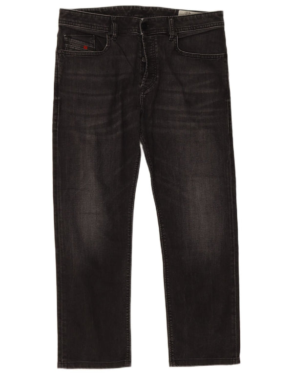 Мужские зауженные джинсы Diesel Buster Regular W33 L26, черные, хлопковые