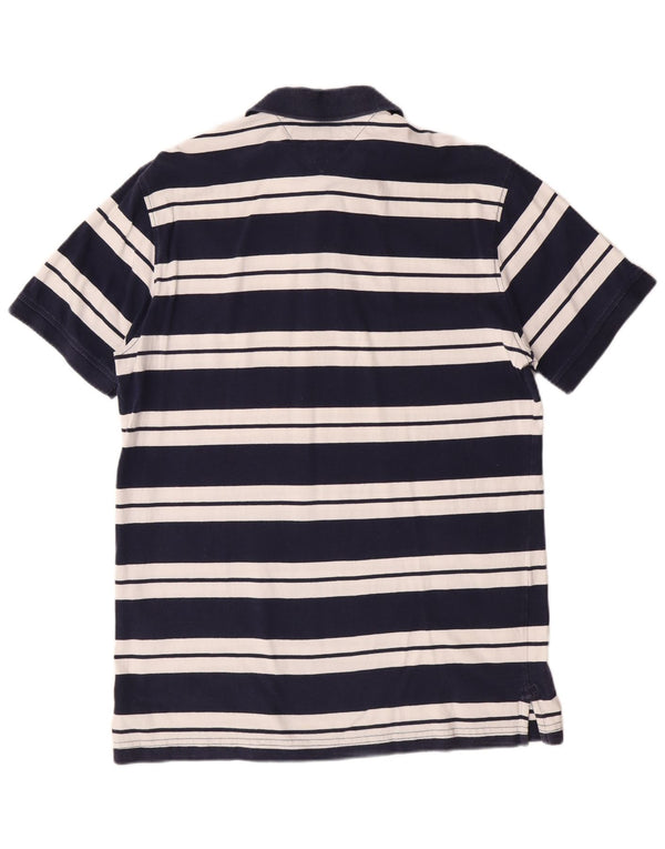 Мужская рубашка-поло Tommy Hilfiger в темно-синюю полоску, хлопковая рубашка на заказ