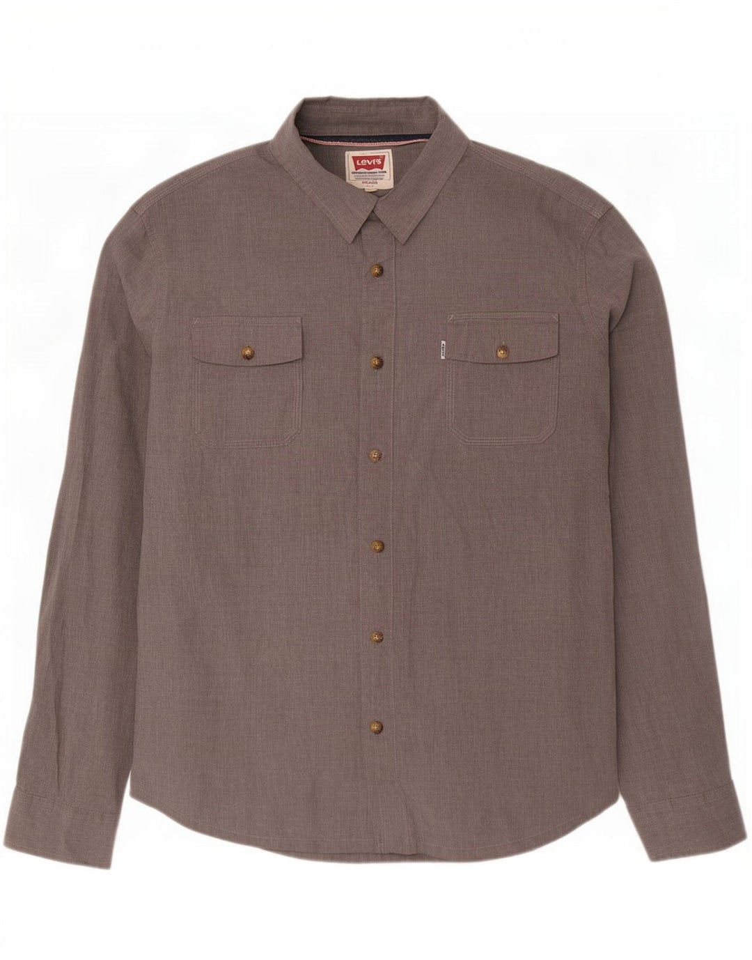 Мужская рубашка Levi's 2XL серая, хлопок