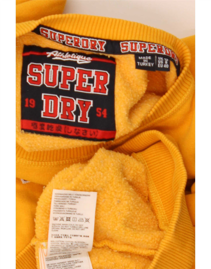 Женский джемпер оверсайз с рисунком Superdry UK 12, средний желтый