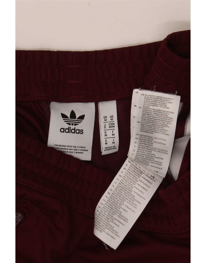 Мужские спортивные брюки Adidas среднего цвета, бордовый хлопок, хлопок