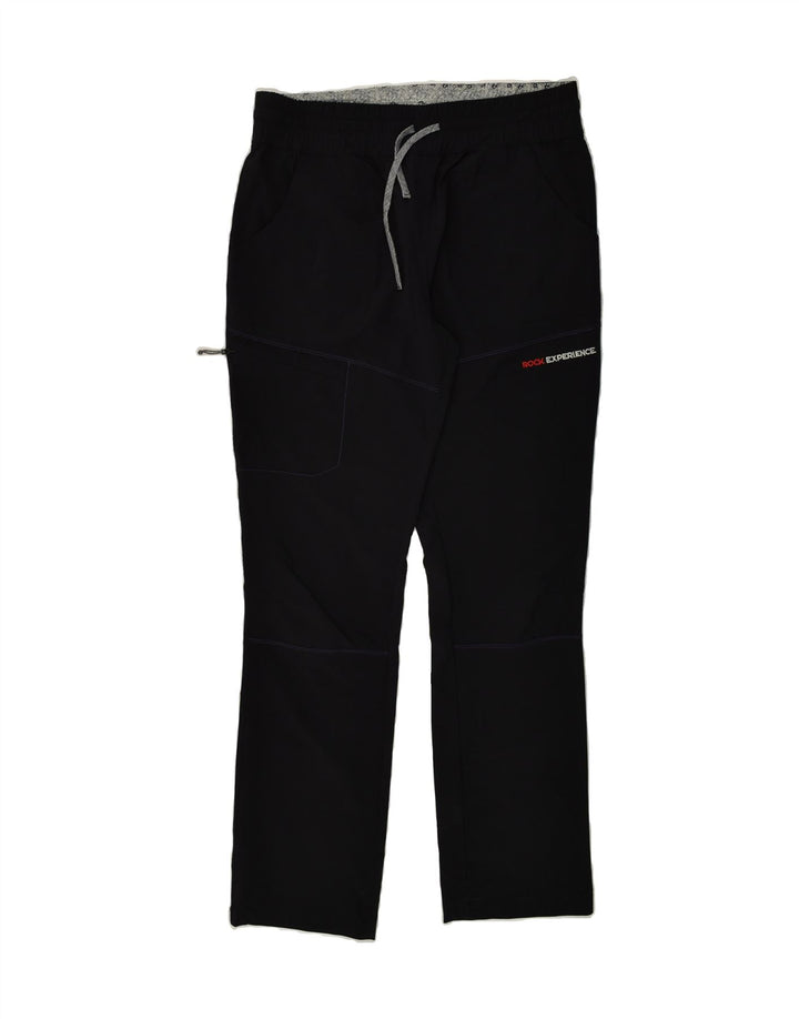 VINTAGE Womens Tracksuit Trousers UK 18 XL Black Polyamide | Vintage Vintage | Thrift | Second-Hand Vintage | Used Clothing | Messina Hembry 