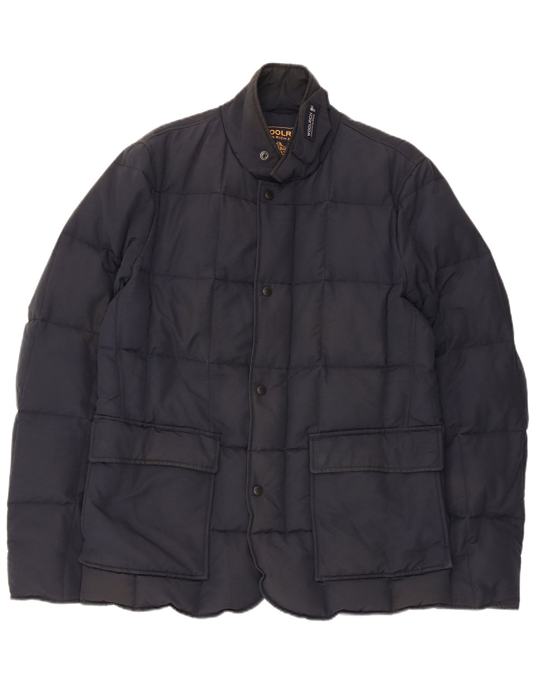 Мужская стеганая куртка Woolrich UK 38, средний темно-синий хлопок