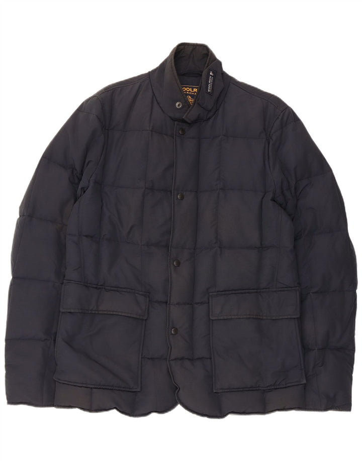 Мужская стеганая куртка Woolrich UK 38, средний темно-синий хлопок