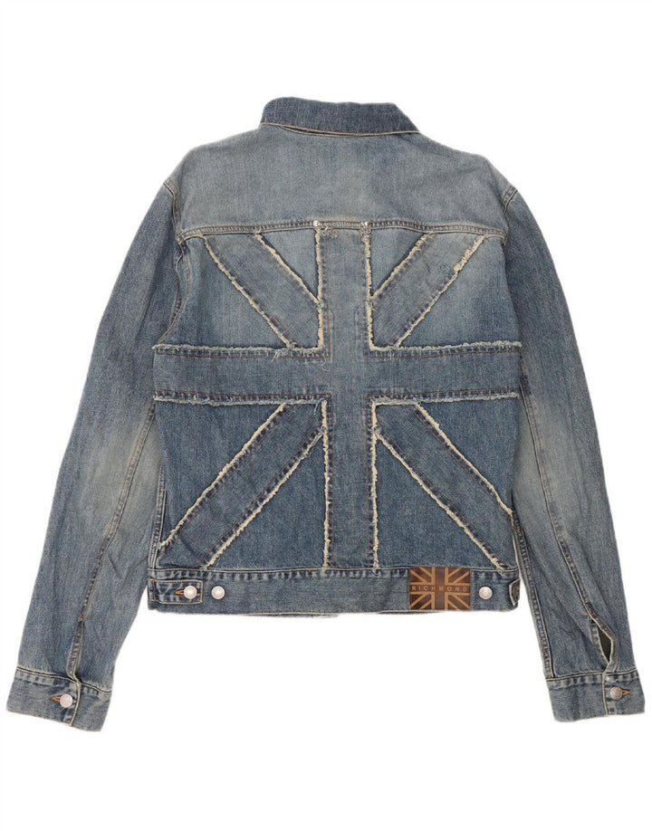 RICHMOND Womens Denim Jacket UK 16 Large Blue