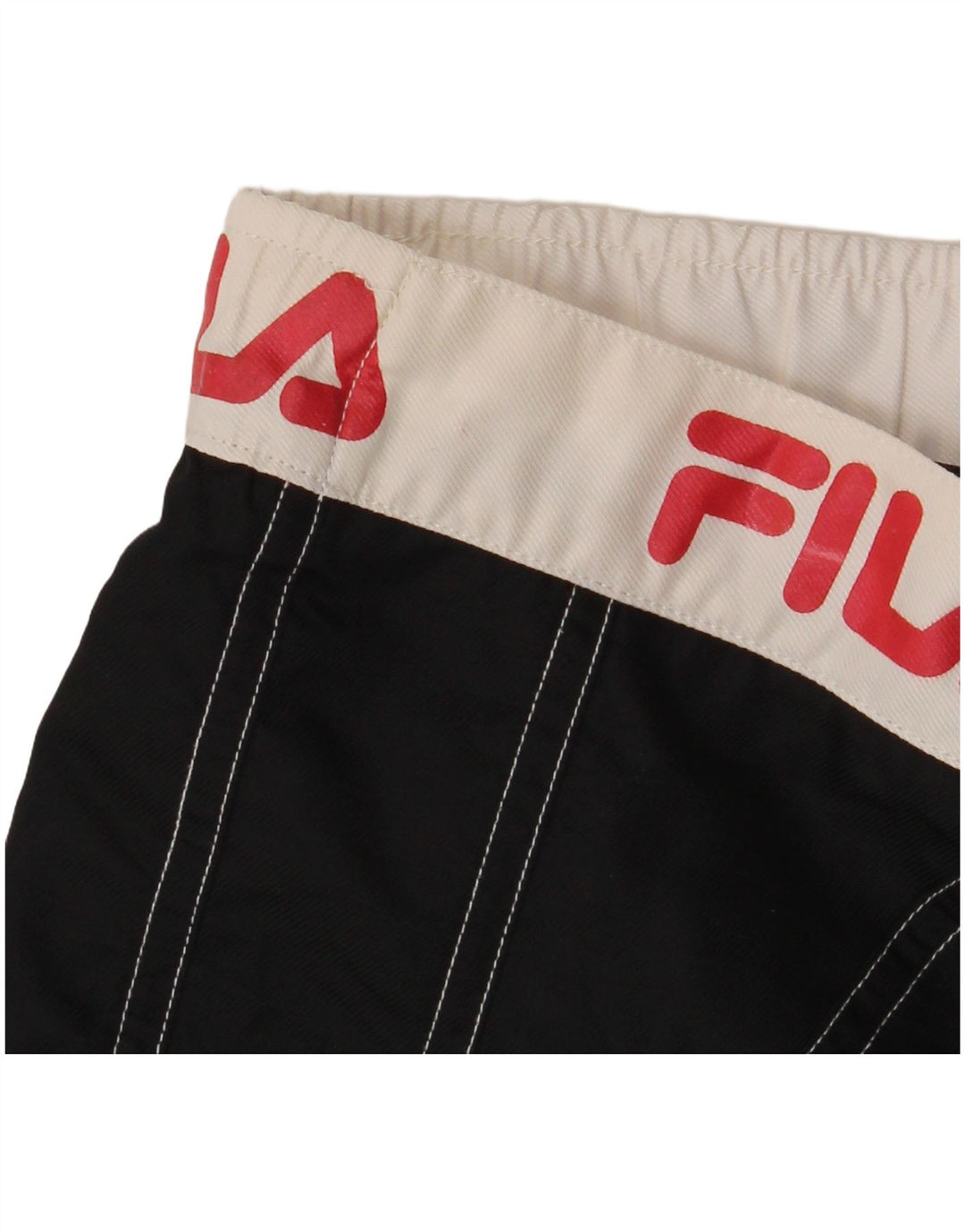 Fila Мужские шорты для плавания с рисунком, средние черные цветные блоки