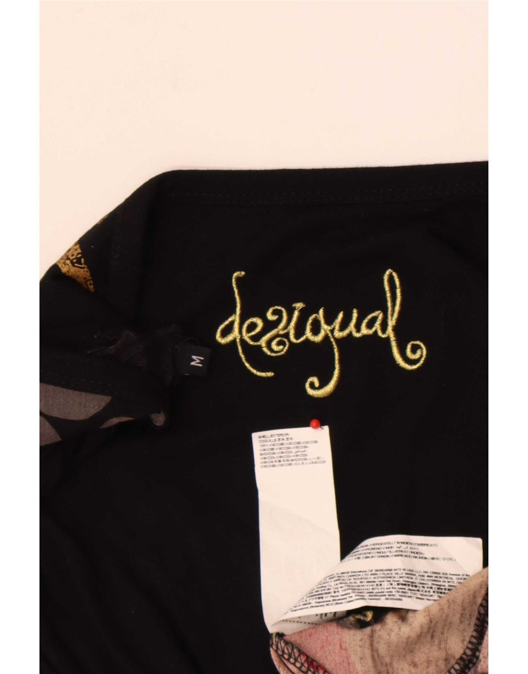 Женское платье трапециевидного силуэта с графическим рисунком Desigual UK 12, средний цвет, разноцветный геометрический узор