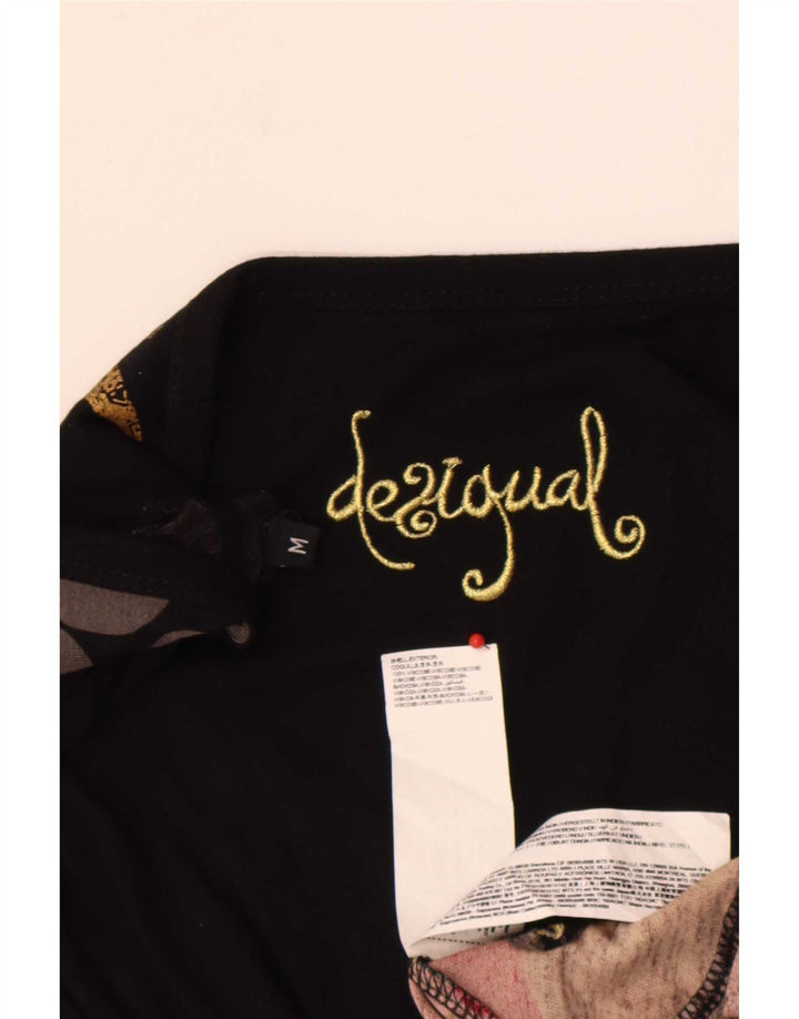 Женское платье трапециевидного силуэта с графическим рисунком Desigual UK 12, средний цвет, разноцветный геометрический узор