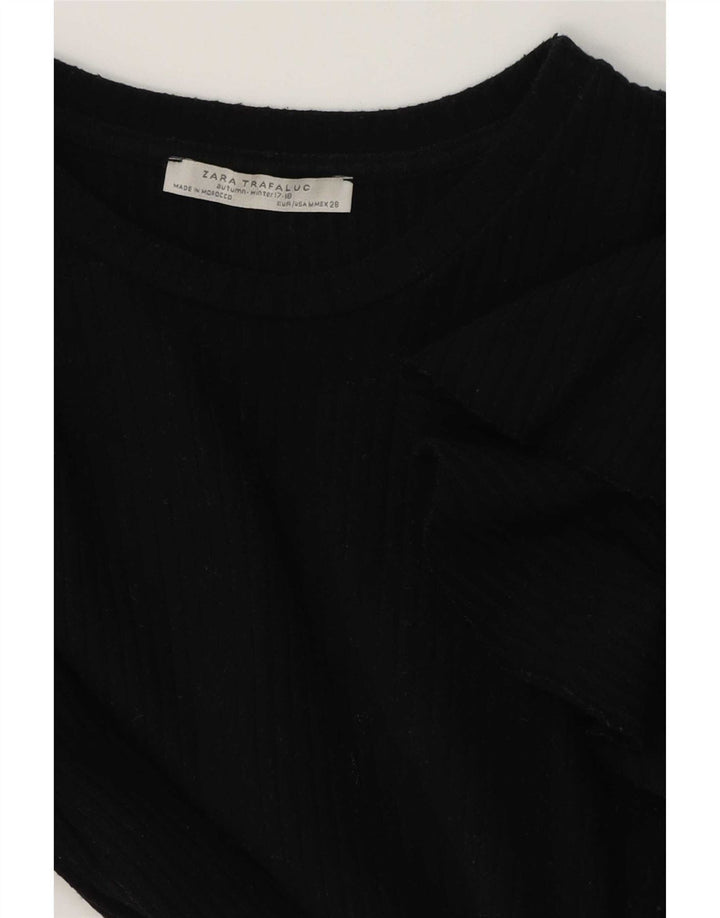 Женская блузка Zara Top UK 12, средний черный