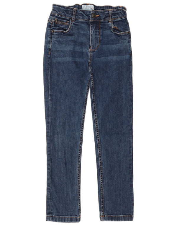 FAT FACE Girls Slim Jeans 7-8 Years W20 L23 Blue Cotton