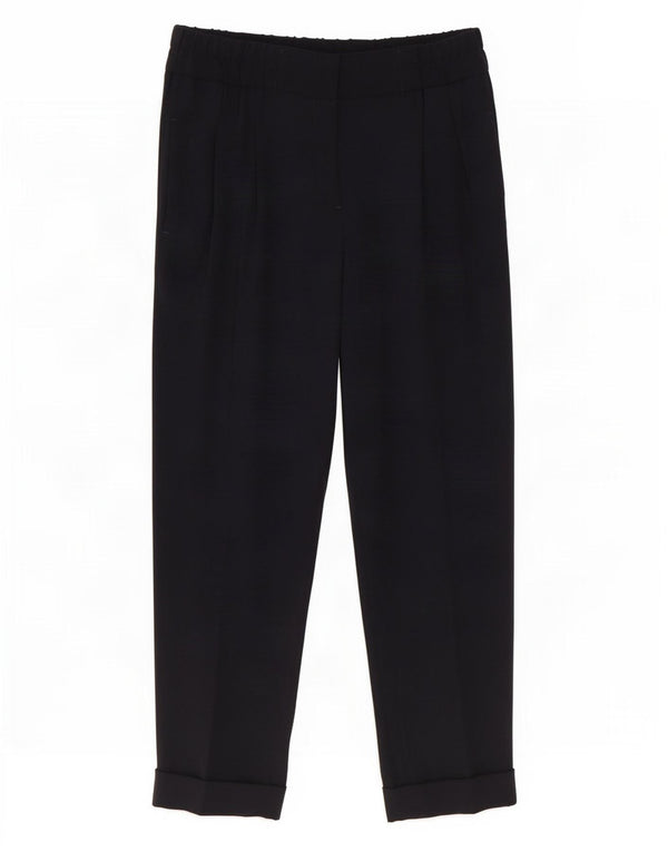 Massimo Dutti Женские укороченные брюки EU 40 Medium W30 L25 Черные вискозы