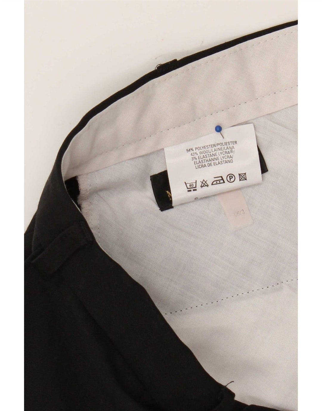 Мужские прямые брюки-чиносы Marks & Spencer W38 L29 черные из полиэстера