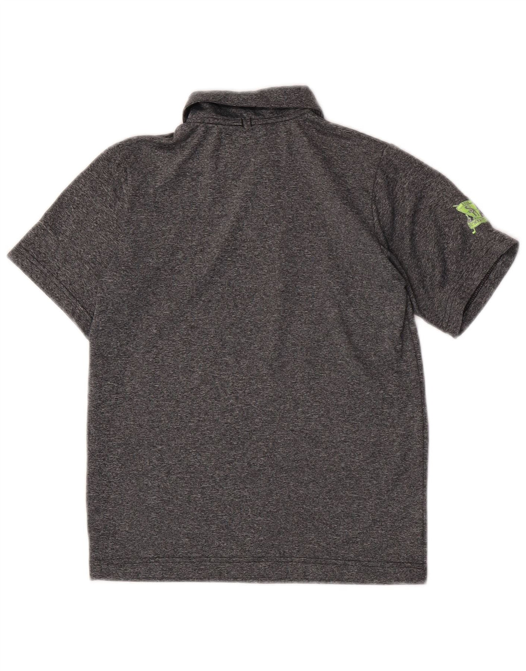 Рубашка-поло Nike Dri Fit для мальчиков, 8–9 лет, маленькая серая, полиэстер с цветными блоками
