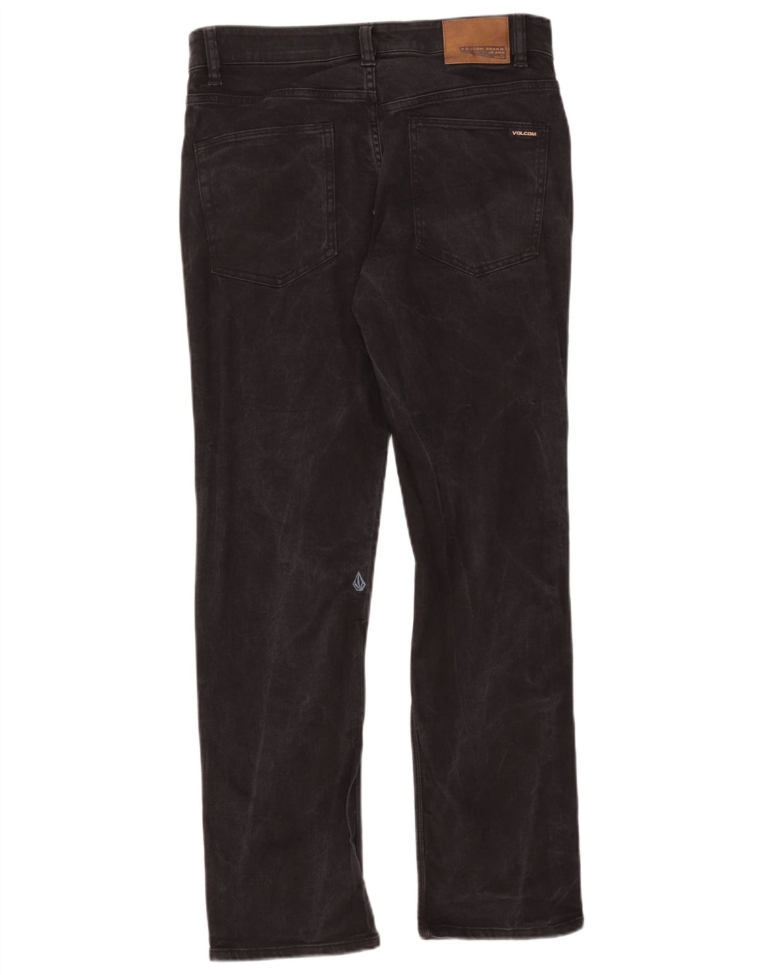 Мужские прямые джинсы Volcom Solver W32 L30, черный хлопок