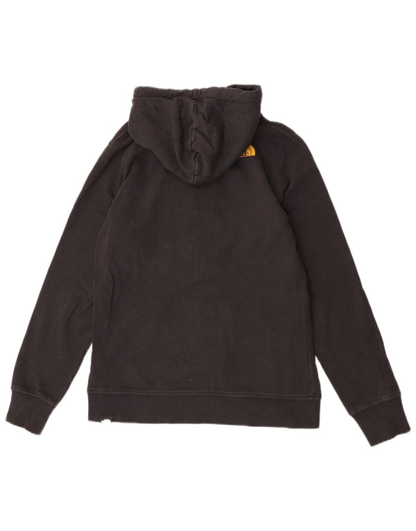 Женский джемпер с капюшоном с рисунком The North Face UK 12, хлопковый средний черный цвет