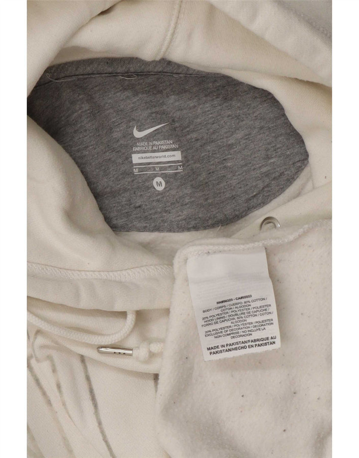 Мужской джемпер с капюшоном с графическим рисунком Nike, средний белый хлопок, хлопок