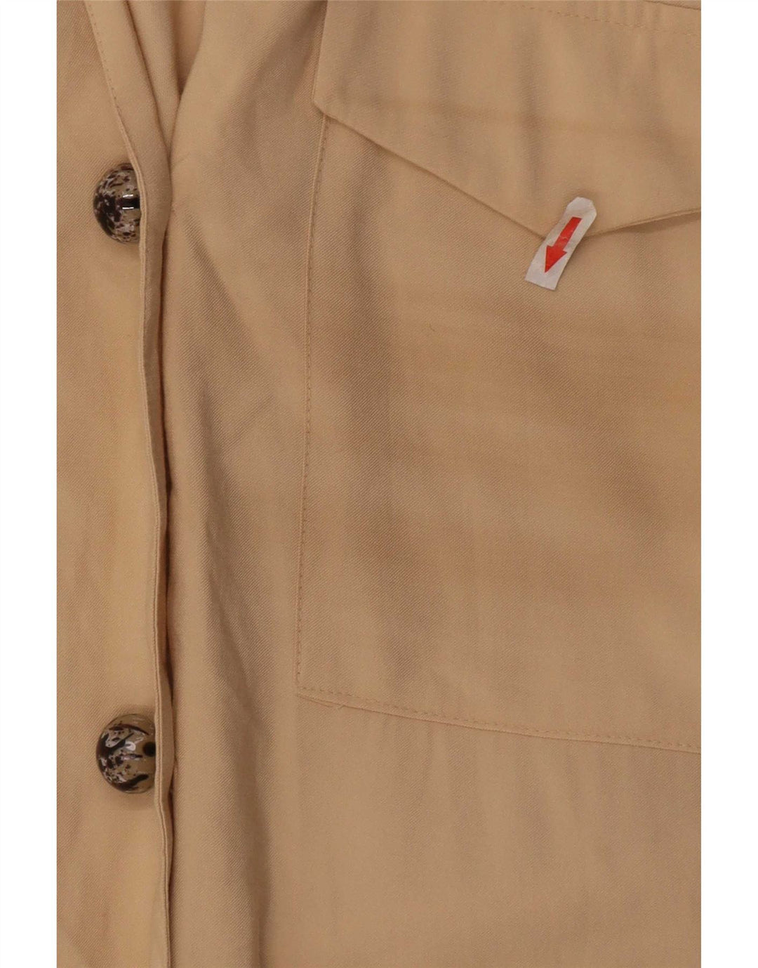 Рубашка женская Zara UK 14, средний бежевый, вискоза
