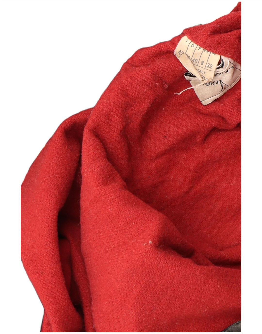 VINTAGE Женское кожаное пальто оверсайз с капюшоном IT 42 Medium Black Leather